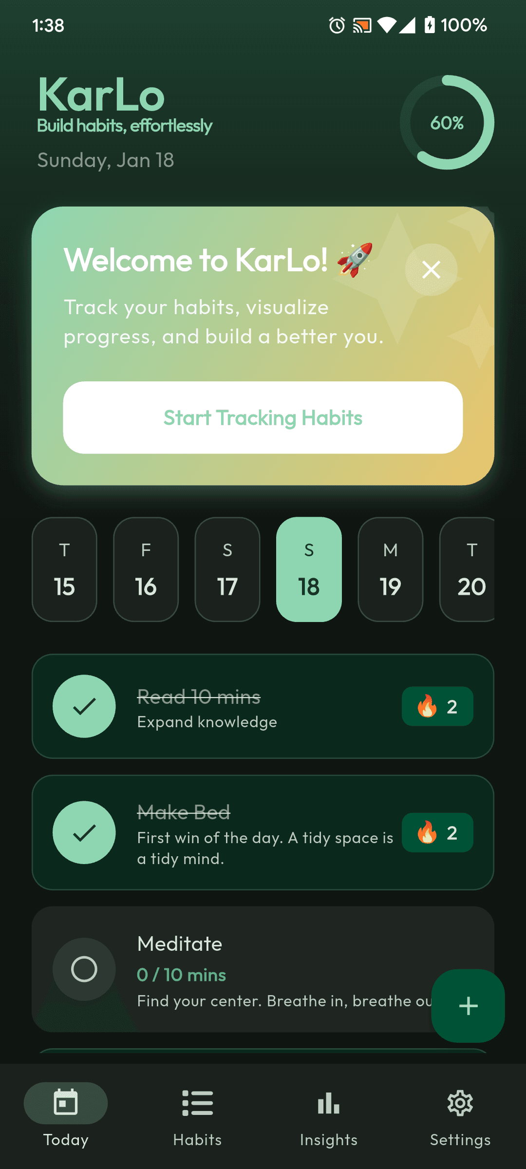 KarLo - Build habits, effortlessly! screenshot 2