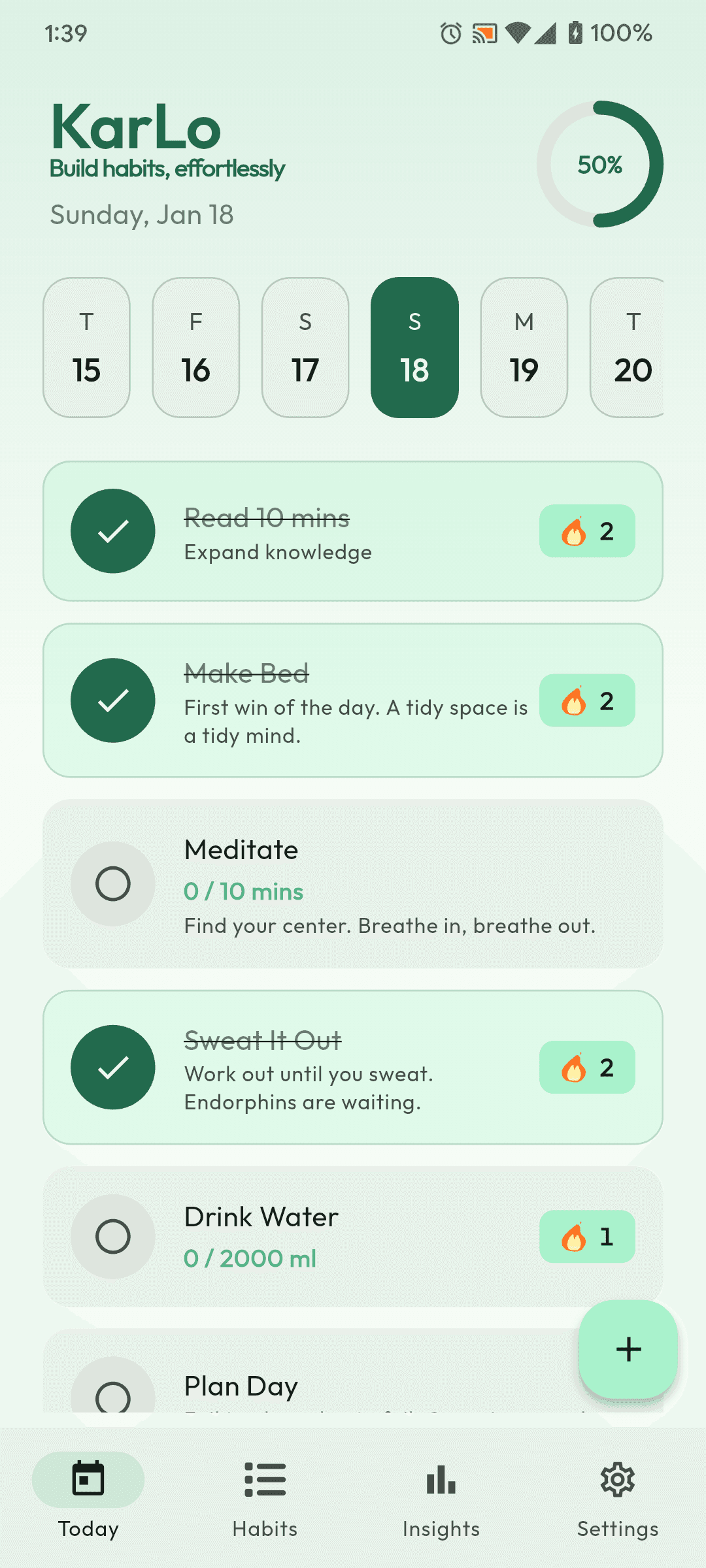 KarLo - Build habits, effortlessly! screenshot 3