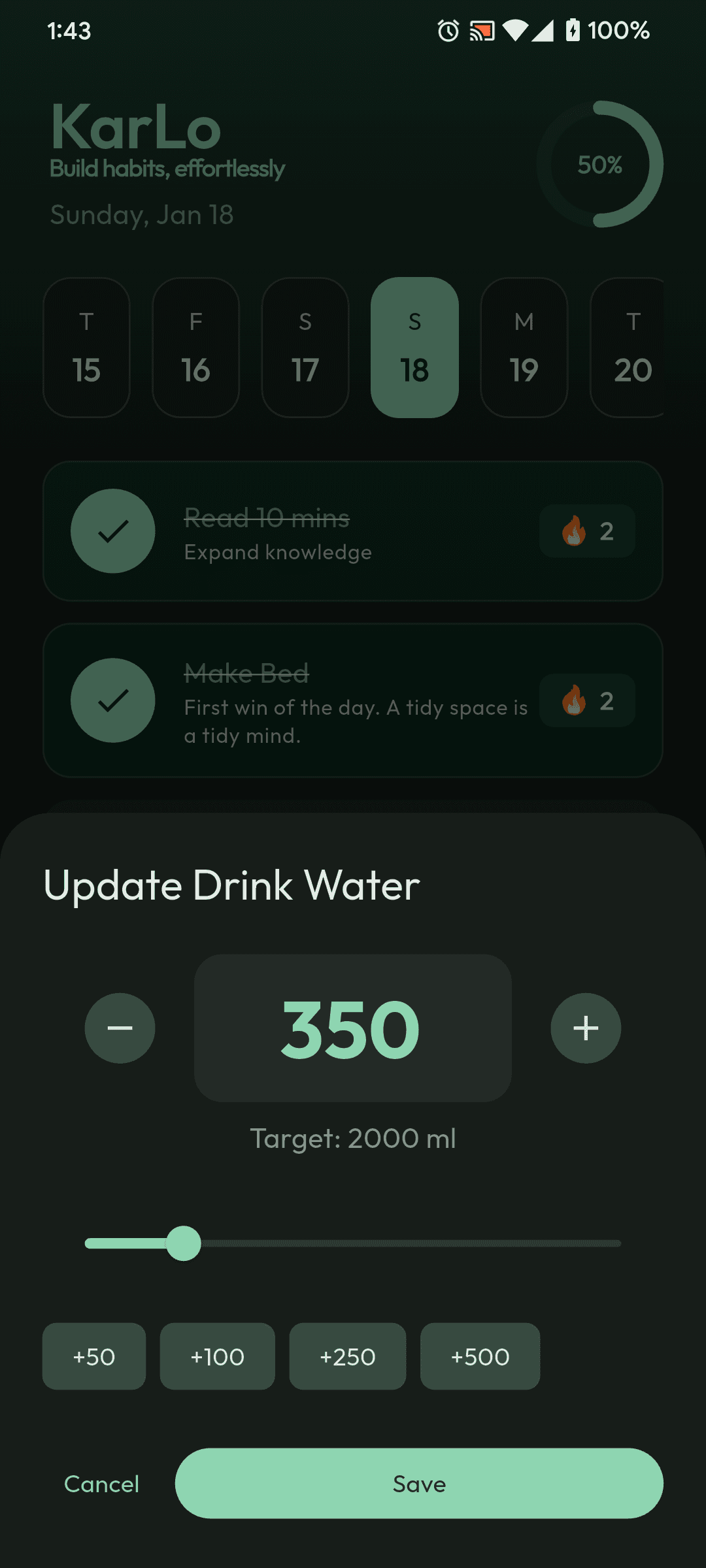 KarLo - Build habits, effortlessly! screenshot 4