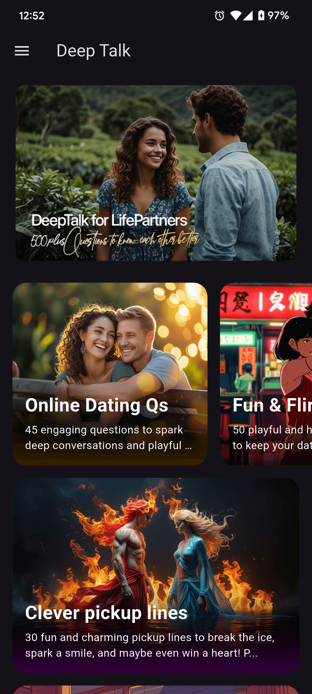 Deep Talk - know your partner! screenshot 1