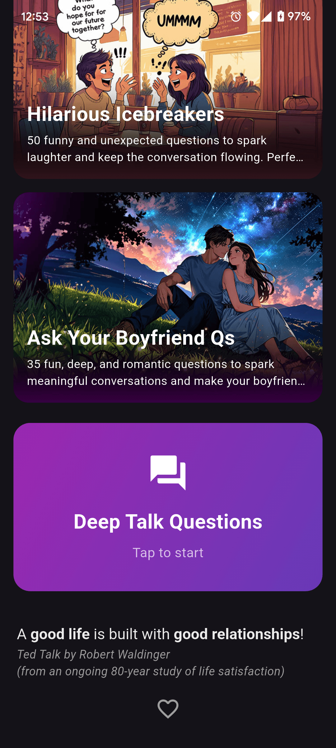 Deep Talk - know your partner! screenshot 3